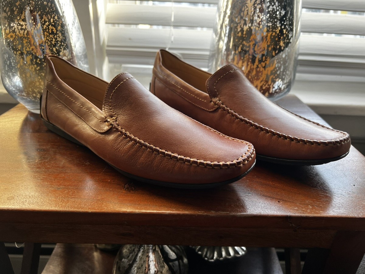 Oxford Brentwood Black Leather Slip-On Driving Loafers with Contrast Stitching Amazon.com | WILTENA Fashion Mens Genuine Leather Loafers  main image 3