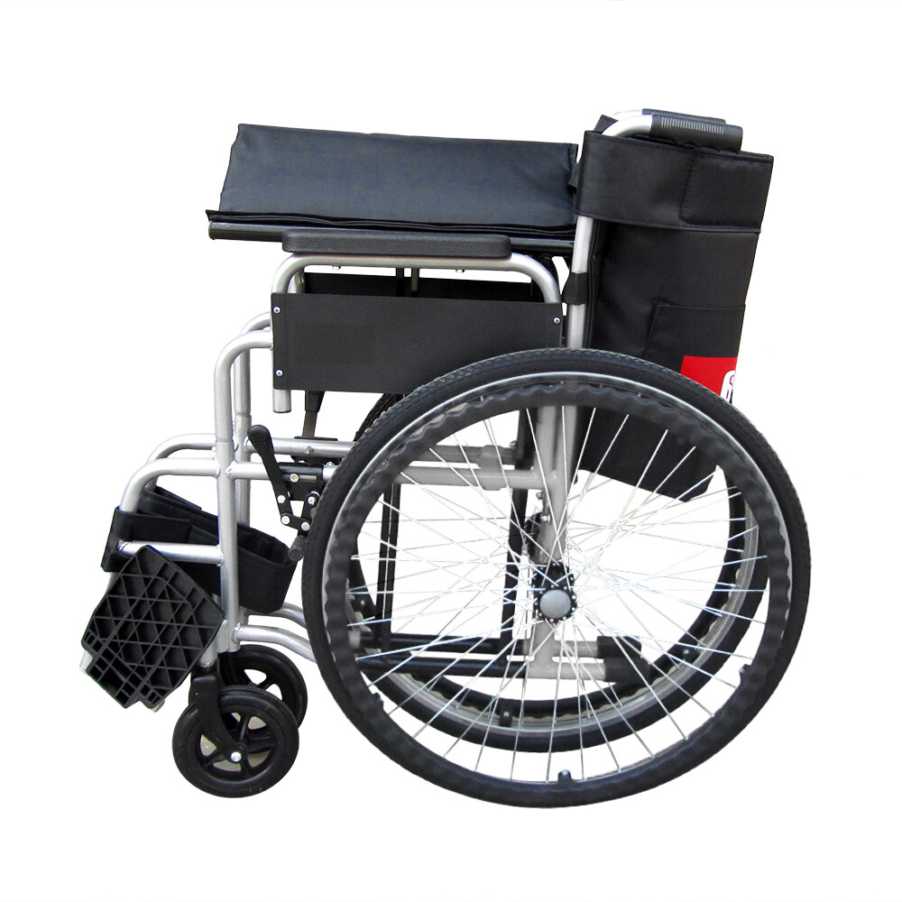 AID Wheelchair Self Propelled Folding Lightweight Transit Travel Wheelchair eBay