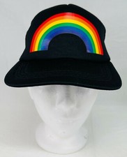 Rainbow Pride Black Trucker Baseball Adjustable Cap Hat NEW Unisex