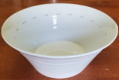 The Cellar Maya Serving Bowl Rice White Eyelet 