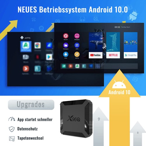 Smart TV Box X96Q 4GB + 128GB 8K Android 13.0 Quad-Core H313 HDMI 2.0 LAN WIFI - Zdjęcie 3 z 59