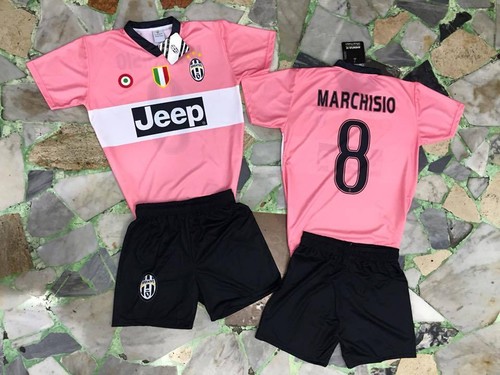 1 MAGLIA E PANTALONCINI MARCHISIO 8 JUVENTUS UFFICIALE 2015/16 JUVE ROSA  AWAY | eBay