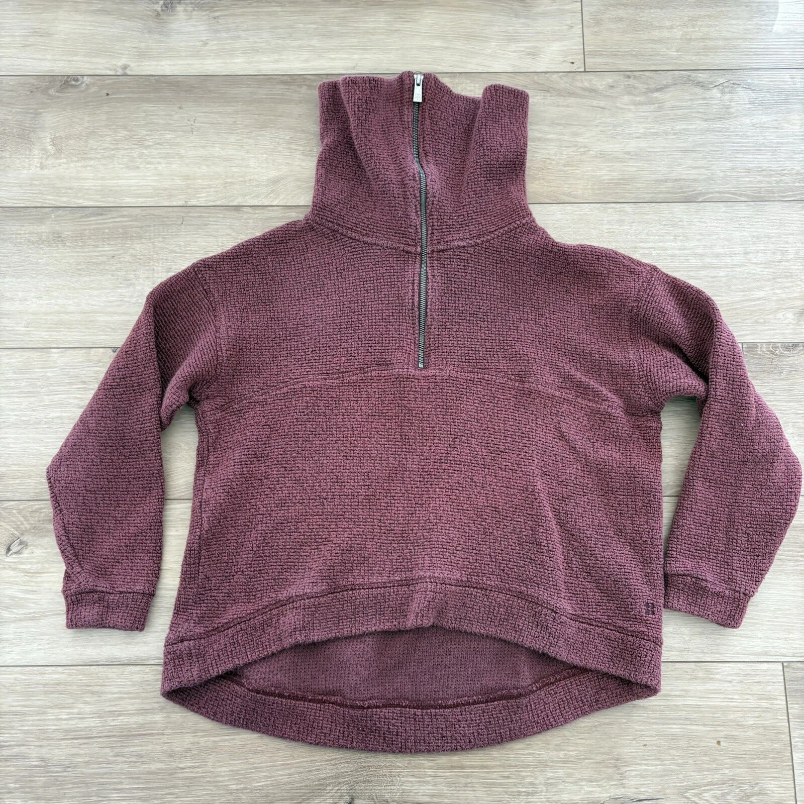sweaty-betty restful boucle half zip active sweatshirt