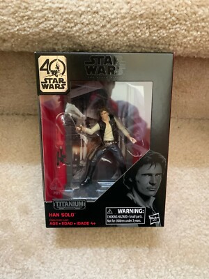 Star Wars Titanium Series 40th Anniversary Han Solo Hasbro Neu