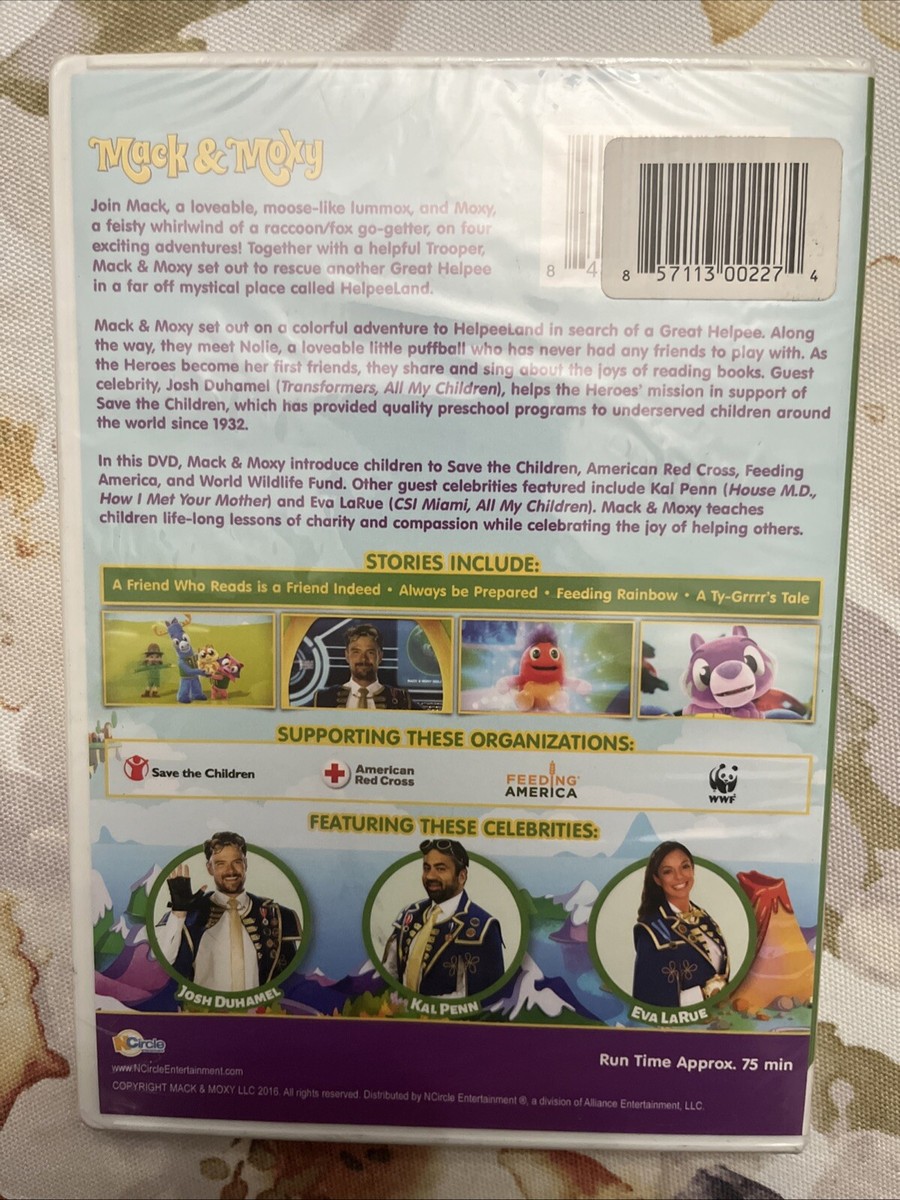 Mack & Moxy: The Great Helpee Heroes (DVD, 2016) Brand New
