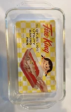 Fire King Glass Utility Baking Pan Casserole Dish 6.5” X 10.5” Brand New Vintage