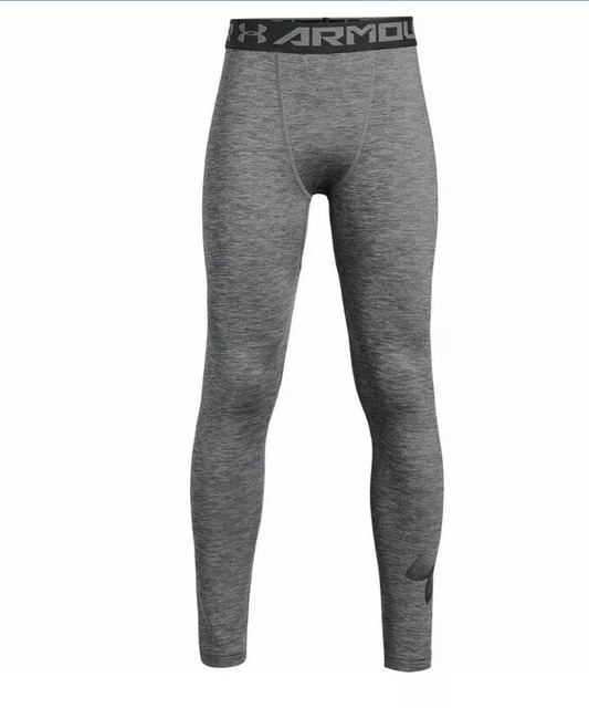 Under Armour UA Armour ColdGear Fitted Leggings Gray Boys Size M 1306067 040 for sale online | eBay