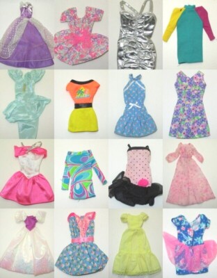 Vtg Barbie & Doll DRESSES & GOWNS {MULTI-LISTING} Party 70s 80s 90s Fashions