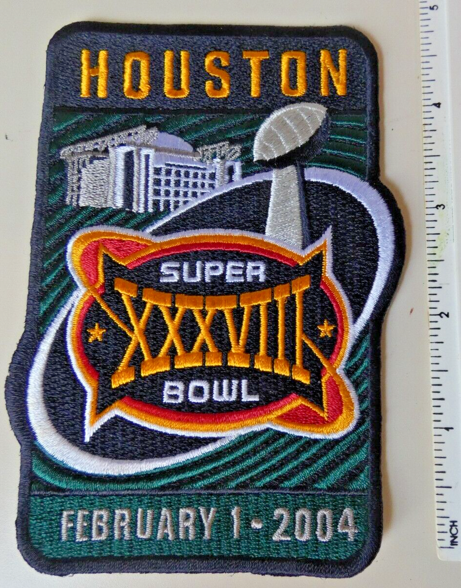 Patch Brodé Thermocollant Patriots Super Bowl XXXVI - Rams Vs Patriots 2002 - Fait Aux USA