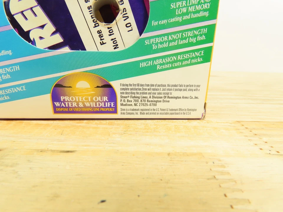 Stren 原装服务线轴钓鱼线 4 磅 & 8 磅透明/蓝色和 Lo Vis 绿色 — 第 3/4 张图片