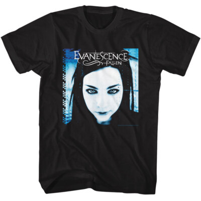 Evanescence Amy Lee Fallen Album Cover Men's T Shirt Rock Band