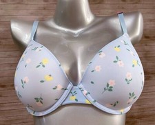 Nwt PINK Victorias Secret Wear Everywhere Push Up UW Bra 32DD Blue Floral