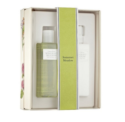 & evelyn - shower gel & body lotion duo - somerset meadow nib r$