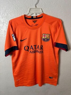 Orange Nike FC Qatar Airways Soccer Jersey | eBay