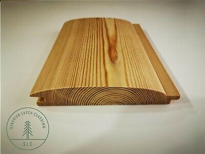 NEW PROFILE Siberian Larch cladding Loglap 24x146mm Grade AB £5.88 lm