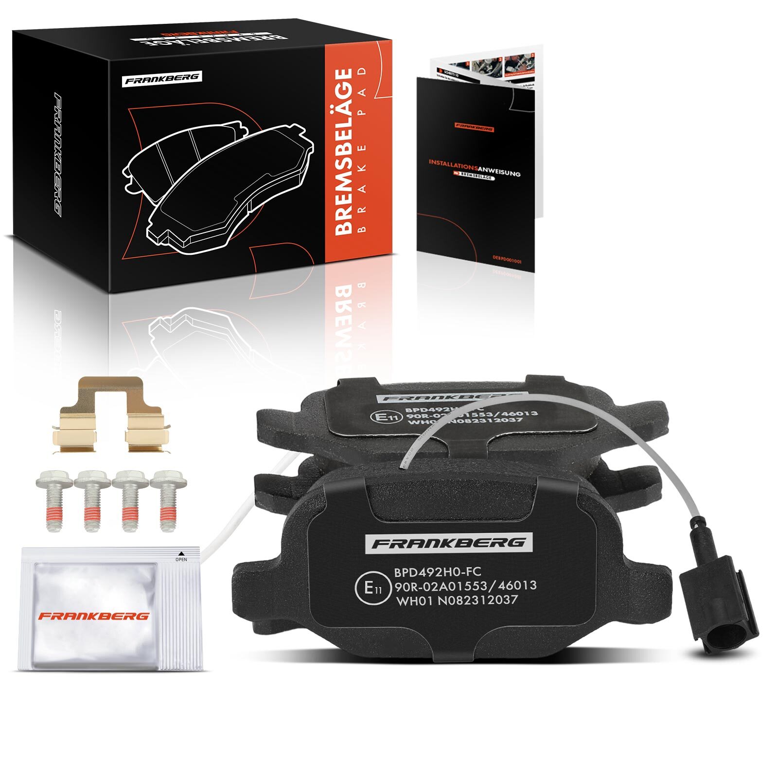 FRANKBERG Rear Brake Pads Set for Alfa Romeo MiTo 955 08-18 71770108 77365752