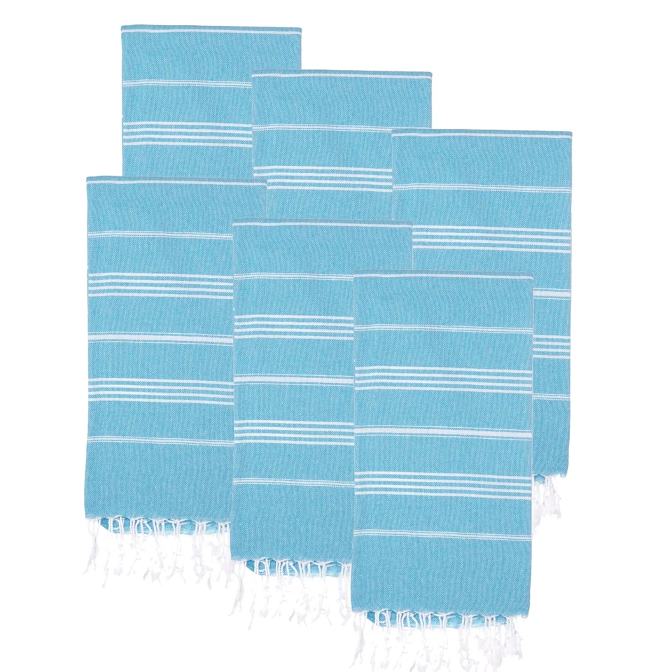 Turkish Beach Towel Set of 6 (38" x 71") | 100% Cotton Extra Large Turkish Towel - Image 4 of 4