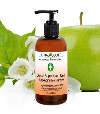 Swiss Apple Stem Cell moisturizer w/Argireline, Matrixyl 3000, Hyaluronic Acid.