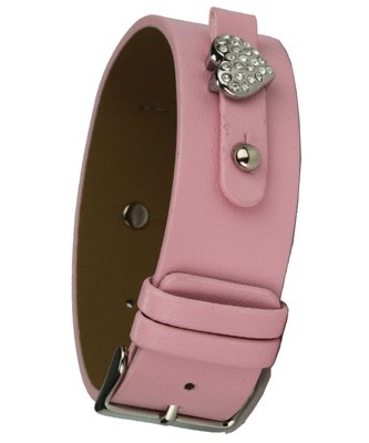 Uhrenamband ''Buckle-Up'' rosé mit Schmuckelementen 8 mm Unterlagen-Uhrarmband