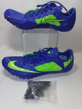 Nike Superfly R4 Running Track Distance Spike Shoes Blue Lime Green Size 13
