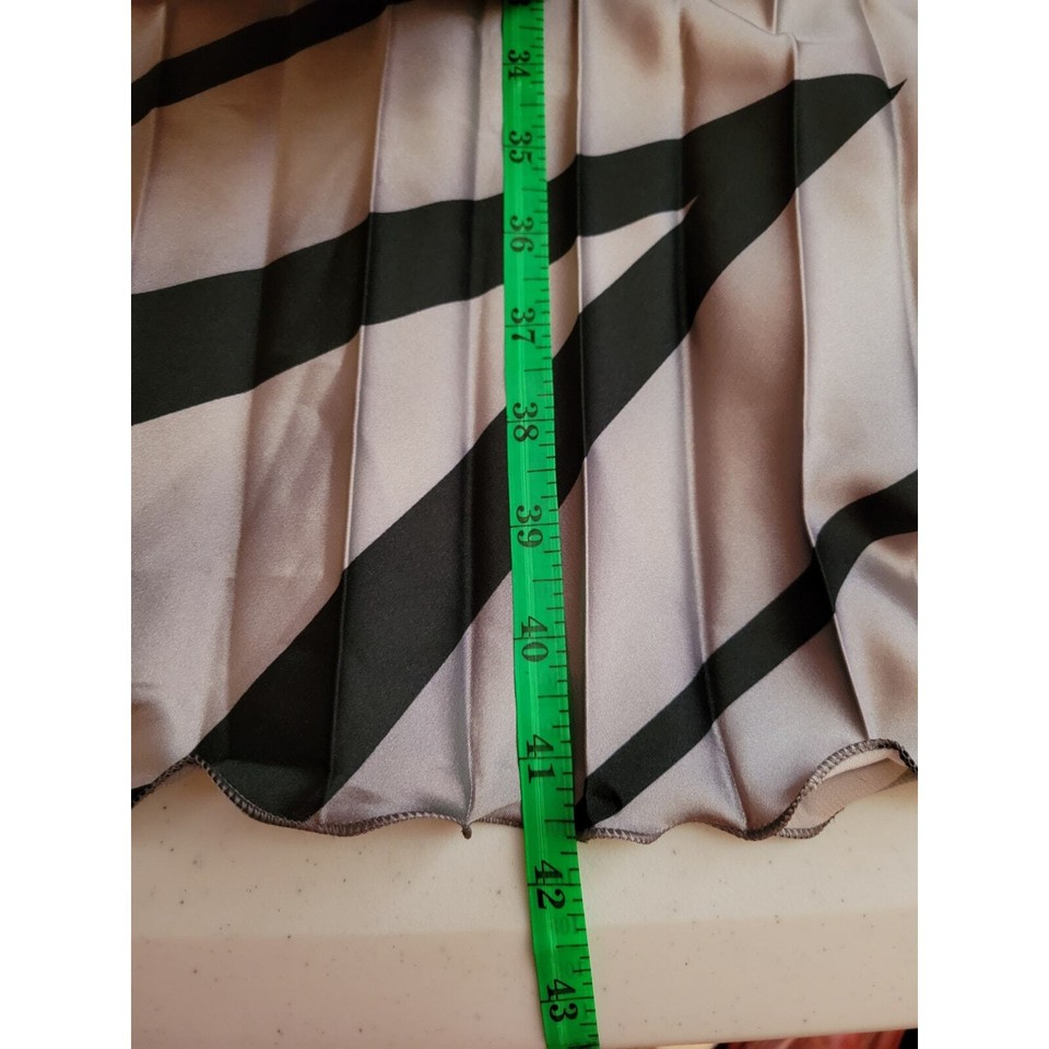 NWT India Boutique Silver & Black Pleated Wedding Guest Maxi Dress