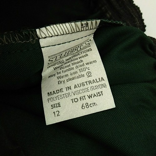 Stubbie Shorts Green Vintage Size 12 Boys School Shorts Schoolwear NWT - Picture 5 of 6