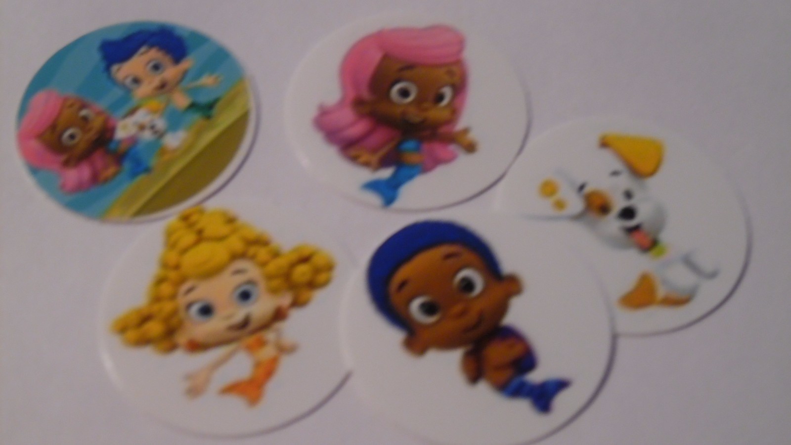 Pre Cut One Inch Bottle Cap Images BUBBLE GUPPIES Free Shipping | eBay