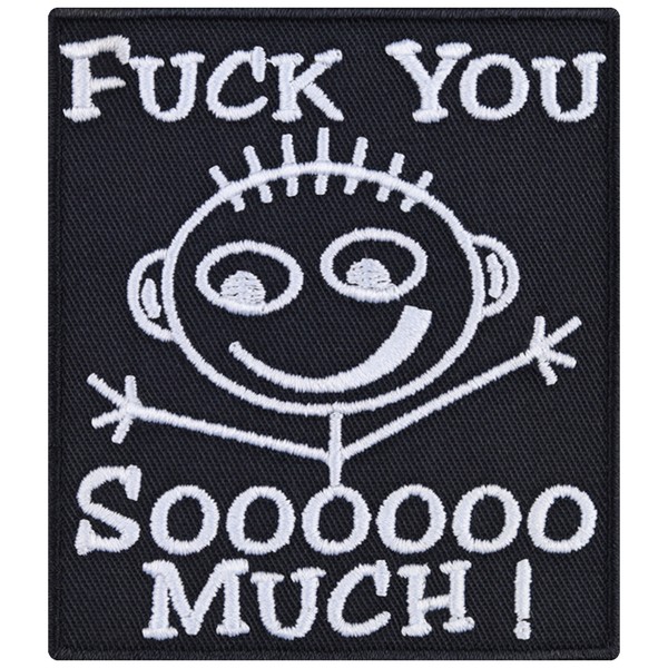 Lustiger AufnäHer Fuck You Sooo Much AufbüGler Biker Patch Rocker Applikation-image