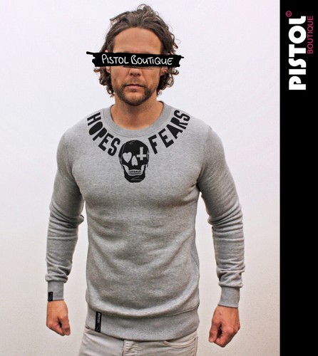 Men's Black Fitted Deep V-Neck T-Shirt With Chest Logo - Pistol Boutique, Plain Design