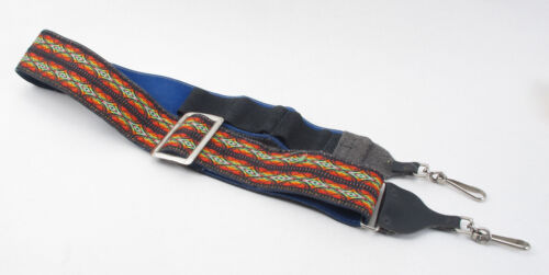 Vintage 70s Retro 2" Wide Hippie Hippy Camera Shoulder/Neck Strap - Kaleidoscope - Picture 2 of 2