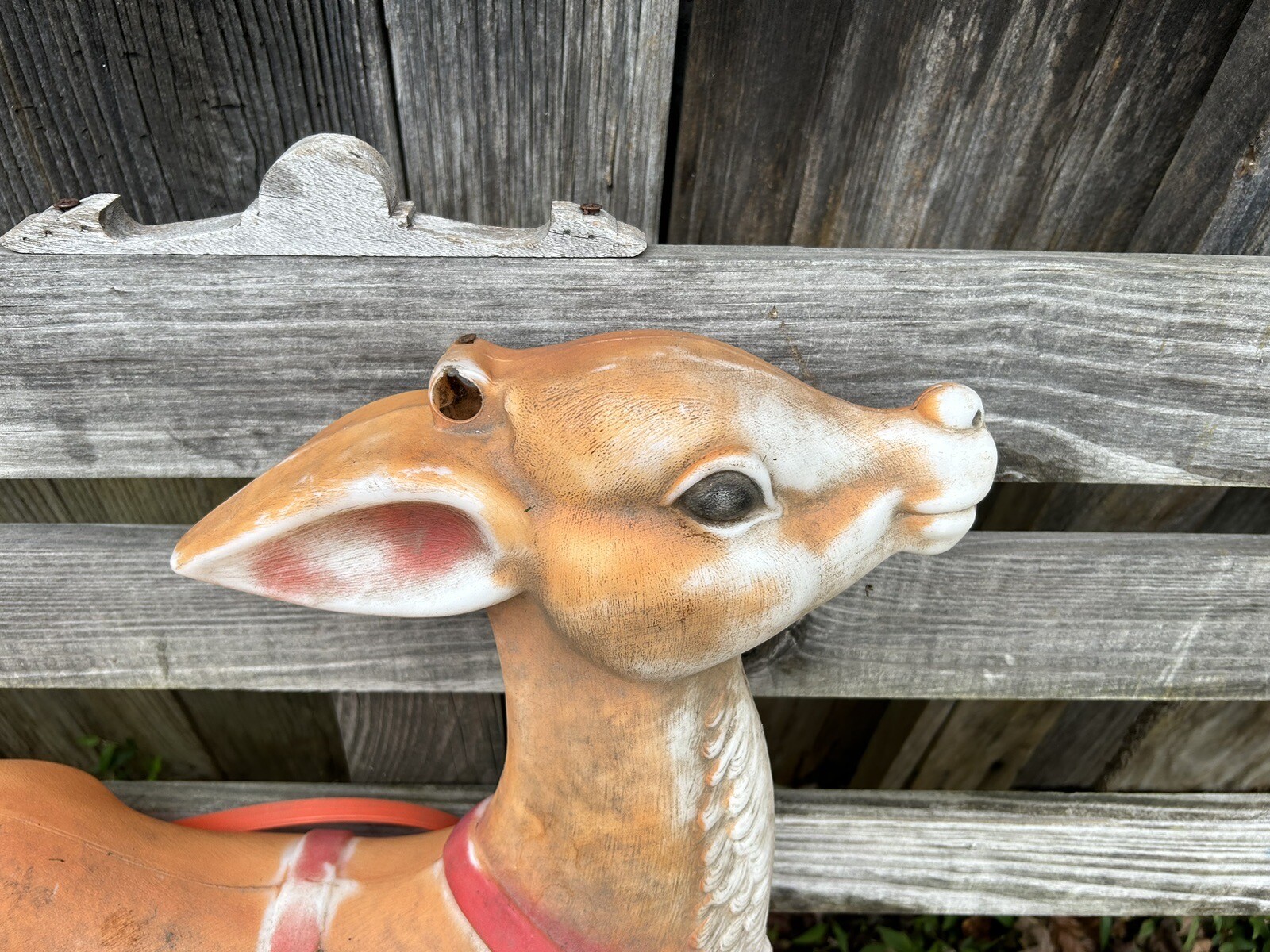 Replacement Vtg Christmas Lighted Reindeer Blow Mold Empire For Sleigh