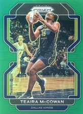 2022 Panini Prizm WNBA TEAIRA MCCOWAN #46 GREEN PRIZM WINGS