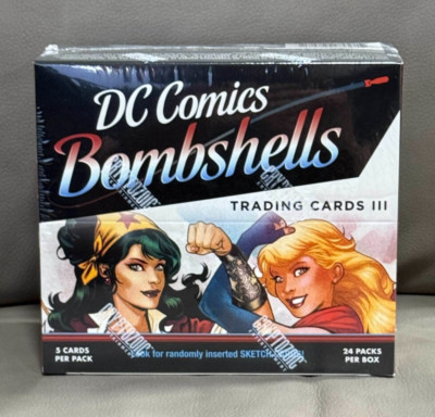 2019 Cryptozoic DC Bombshells Series 3 Factory Sealed Hobby Box Sketch & Figure