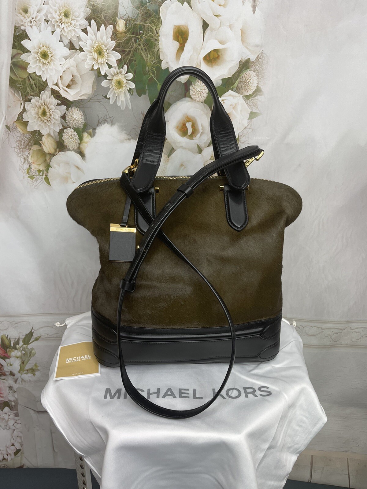 PONY Borsa a tracolla Michael Kors Collection Alexa splendida NUOVA prezzo al dettaglio $1750