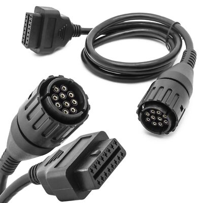 KFZ Auto OBD 2 auf 10 Pol Stecker Diagnose Adapter Kabel für  Motorrad