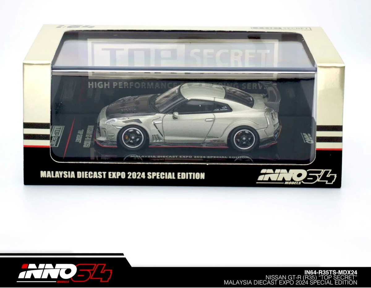ミニカー Inno Models 1/64 TOPSECRET R35 MALAYSIA INNO64 1/64 NISSAN GT-R GTR (R35) TOP SECRET SILVER MALAYSIA