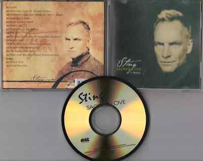 Sting CD CDr SACRED LOVE + Bonus   2003 Czech Import ? --- 16-track - Remixes