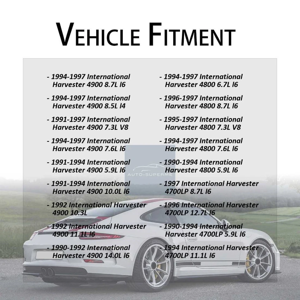 Juego de manguera de freno trasero 2x para International Harvester 3700 1990-1993 Foto 4 de 4