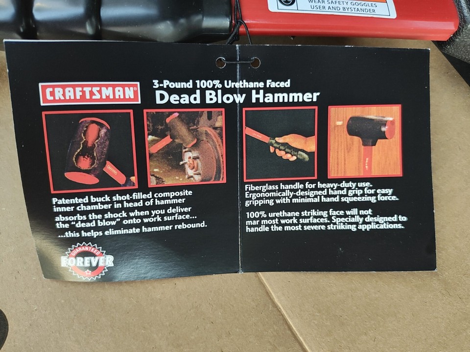 Craftsman 3 Pound Dead Blow Hammer 38395 NOS USA eBay