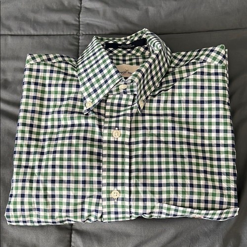 Cotton Brothers Plaid Button Down Shirt Estimated Size Large