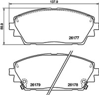 1 X Bremsbelagsatz BremsbeläGe Textar 2617701 FüR Mazda