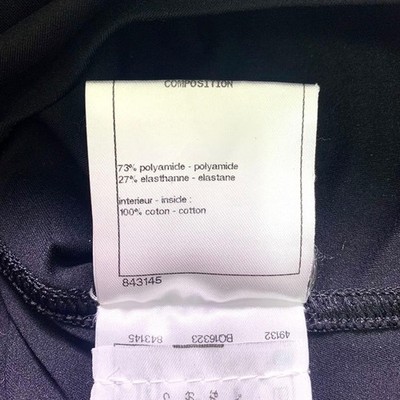CHANEL One-piece Swimsuit Color Black Size 34 With Coco Mark
