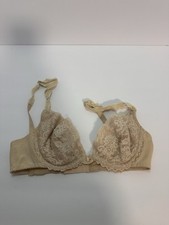 VTG Fredericks of Hollywood bra Beige lace 34B