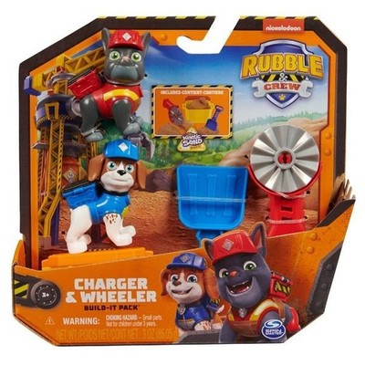 Paw Patrol Rubble & Crew  Spin Master - Charger & Wheeler Set