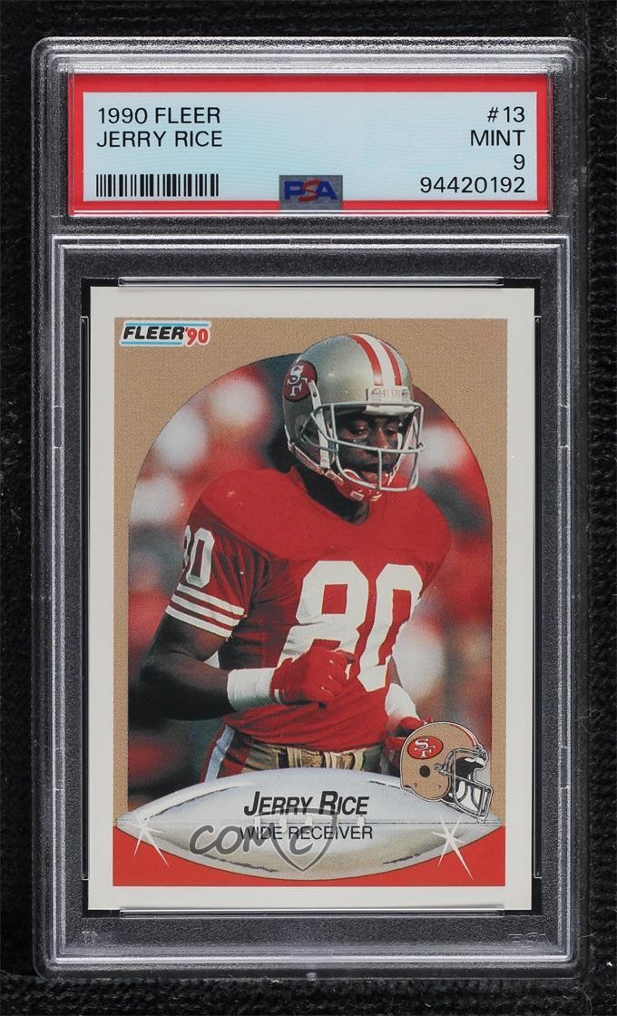 1990 Fleer Jerry Rice #13 PSA 9 MINT HOF 0i7l