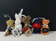 Lot 5 VTG Holidays Ornanents Boyds Bears Kisses The Head Bean Collection w/Tag
