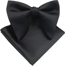 Bow Ties for Men, Pre Tied Bowtie Adjustable Oversize Mens Bow Tie for Tuxedo, V