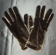 Cejon Dark Brown Velvet Gloves Thinsulate Insulation 40g Classic Winter One Size