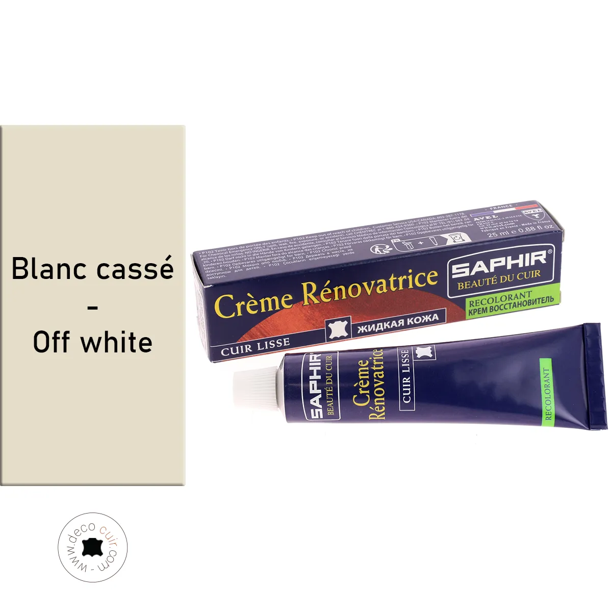 Crème rénovatrice recolorante 25 ml Saphir - BLANC CASSÉ 63