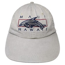 Maui Hawaii Strapback Hat Gray One Size Adjustable Embroidered Ouray